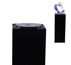 Large Pedestal for Glass Wave Sculptures - David Wight Glass Art
